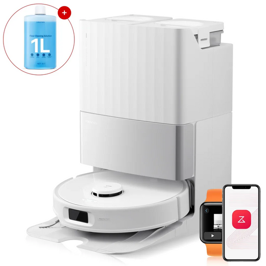 Roborock Qrevo Edge S5A Weiß – Saug- & Wischroboter 18.500 Pa | Dual Anti-Tangle | FlexiArm | inkl. 1L Bodenreiniger